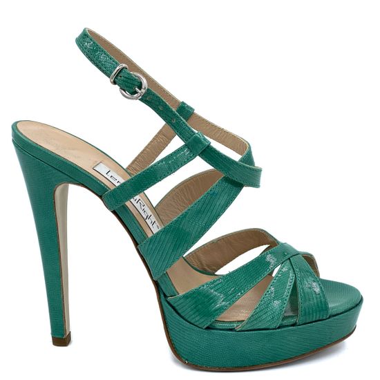 Босоножки Left&amp;Right зеленые из лакированной кожи - фото 1, Y203 LR