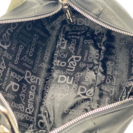 Сумка Renato Angi черная кожаная - фото 6, 