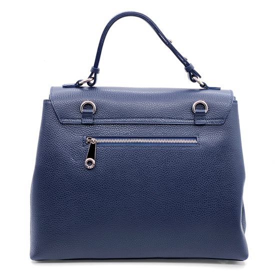 Сумка Di Gregorio синяя кожаная - фото 3, 