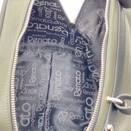 Сумка Renato Angi зеленая кожаная - фото 5, 