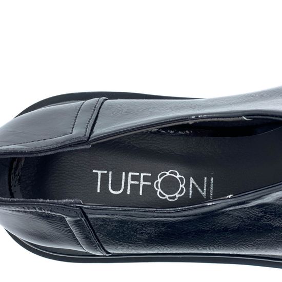 Полуботинки Tuffoni черные из лакированной кожи демисезонные - фото 7, 
