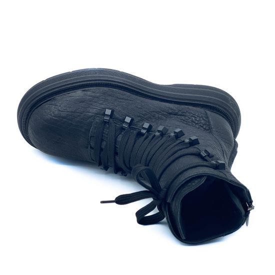 Ботинки 7AM черные кожаные демисезонные - фото 5, 