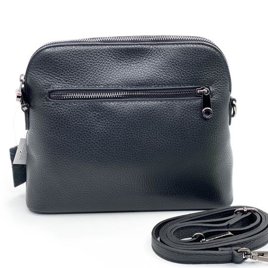 Клатч Di Gregorio черный кожаный - фото 3, 