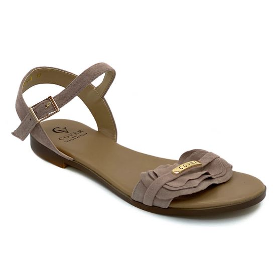 Босоножки Cover замшевые пудра - фото 2, 