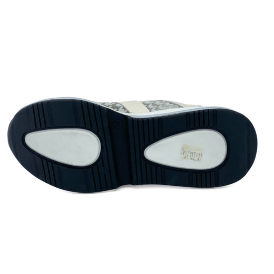 Кроссовки NILA NILA с прозрачной вставкой белые кожа/текстиль - фото 4, NO5823 NIL BIANCO