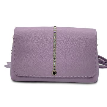 Сумка Marina Creazioni лиловая кожаная - фото 1, B6112 MC LILLA