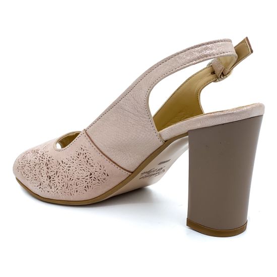 Босоножки Cover пудровые - фото 3, 