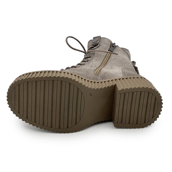 Ботинки LAB MILANO замшевые бежевые на байке - фото 4, 4112072SA LAB