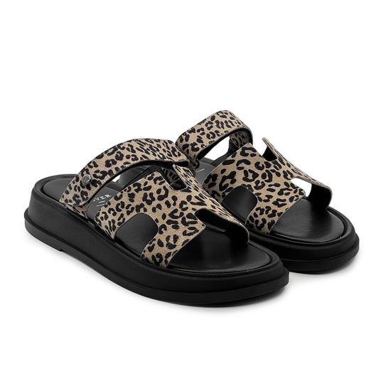 Сабо CV Cover леопардовый принт замшевые - фото 6, 1623-25 COV LEO