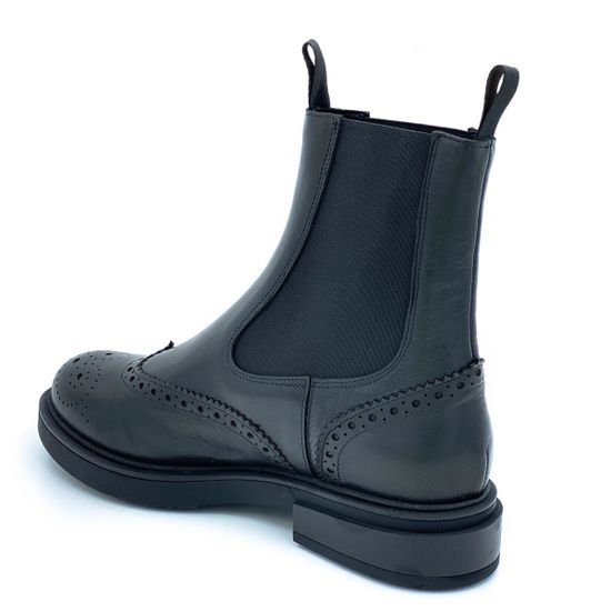 Ботинки Mimmu черные кожаные демисезонные - фото 3, FK3311 MIM