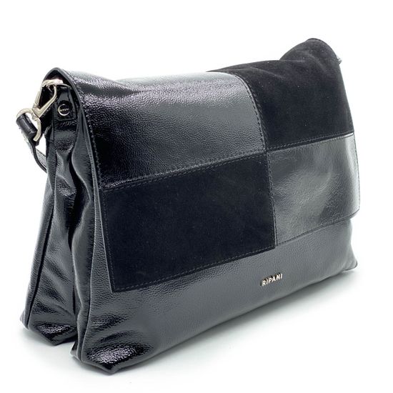 Сумка Ripani черная комбинация замши и наплака - фото 2, 