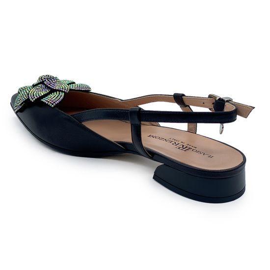 Туфли открытые Ilasio Renzoni черные кожаные - фото 3, 6808 IR NERO