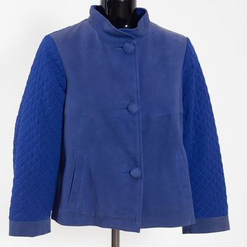 Куртка VOLPI замша синяя - фото 1, 1868 VO