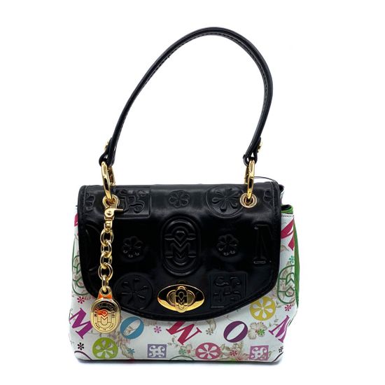 Сумка Marino Orlandi черно-белая кожаная мультиколор - фото 1, 4869 MO BIANCO