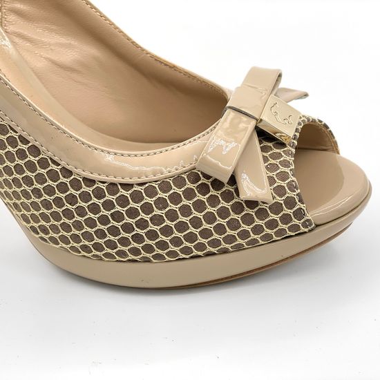 Босоножки Norma J. Baker лакированные бежевые - фото 5, 50220000 NJ