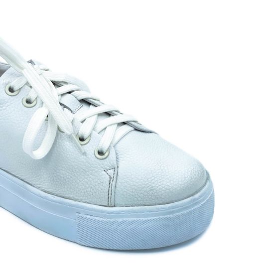 Кеды Cover белые кожаные - фото 6, 