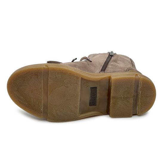 Ботинки CV COVER бежевые замшевые на байке - фото 4, 78228-1 COV