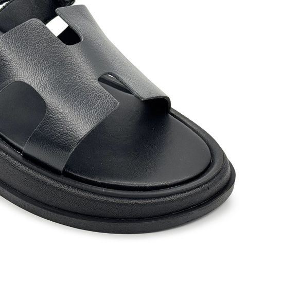 Сабо женские CVCOVER черные кожаные - фото 6, 1623-3 COV NERO