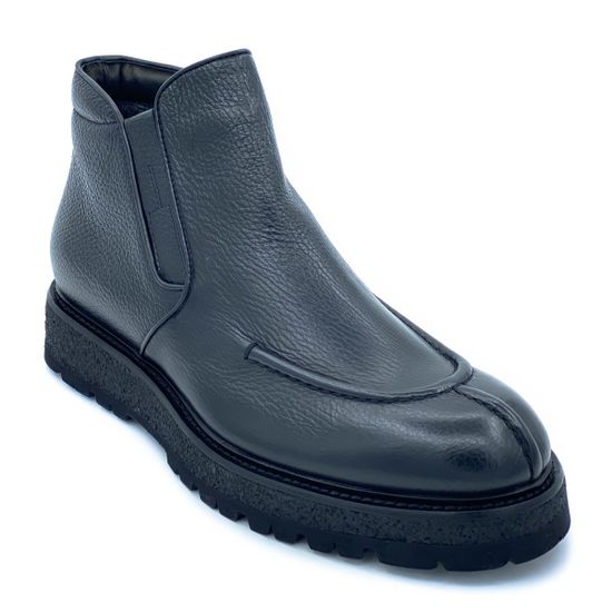 Ботинки Giampieronicola черные кожаные Байка - фото 2, 