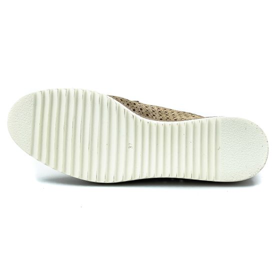 Полуботинки женские Pertini из перфорированного нубука бронзового оттенка - фото 4, 191W15609D1 PRT