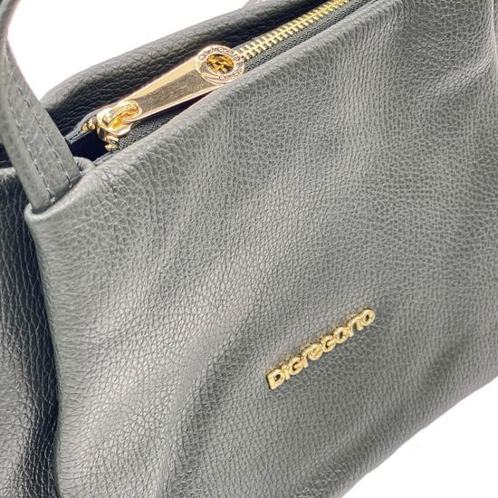 Сумка Di Gregorio зеленая кожаная - фото 4, 