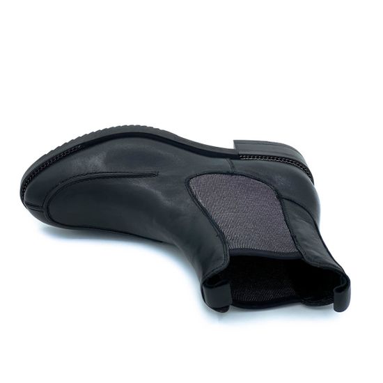 Ботинки Donna Soft черные кожаные демисезонные - фото 5, 