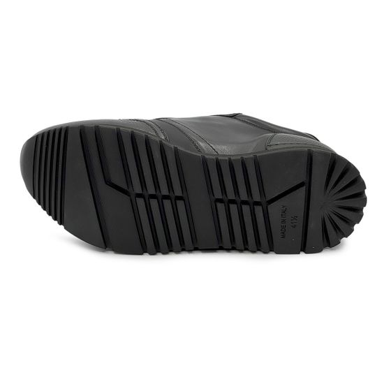 Кроссовки GIAMPIERONICOLA черные/серые кожаные на байке - фото 4, M393121 GPN NERO