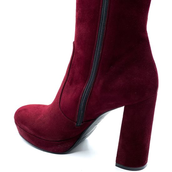 Сапоги Rosso Nero бордо  замшевые демисезонные - фото 7, 4150 RN BORDO