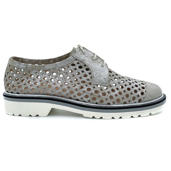 Полуботинки женские Pertini серебро - фото 1, 