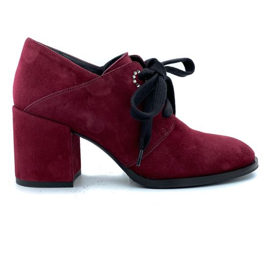 Ботильоны DiGiada бордового цвета на среднем устойчивом каблучке - фото 1, 1493 GIA BORDO