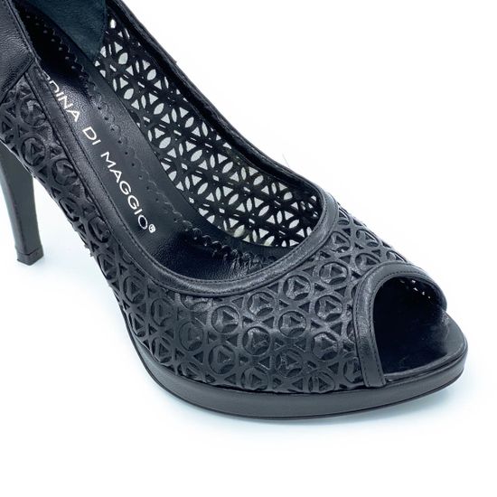 Туфли Gerardino di Maggio черные кожаные - фото 5, 