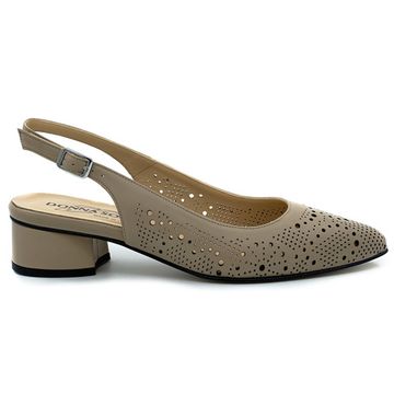 Туфли Donna Soft бежевые кожаные - фото 1, MOT0871 DS