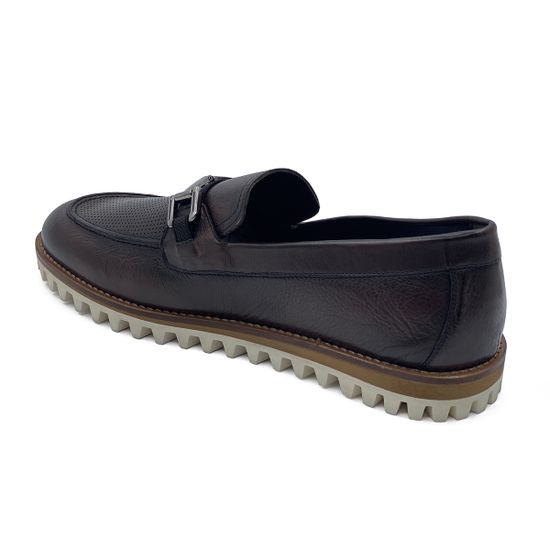 Лоферы Mario Bruni кожаные коричневые - фото 3, 64312 MB MORO