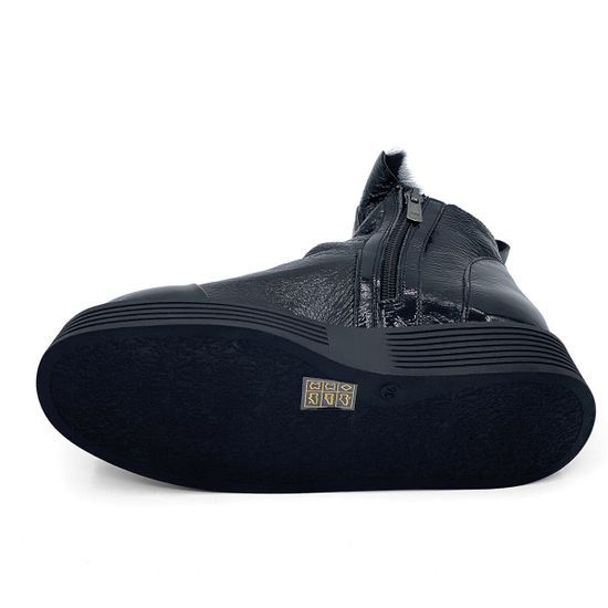 Ботинки Tuffoni черные наплак на меху - фото 4, 