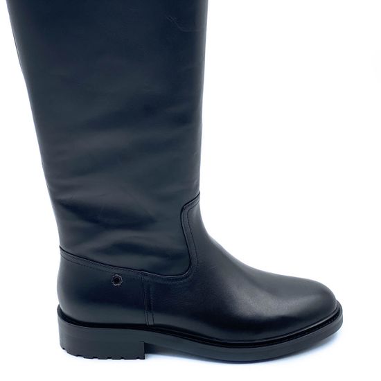 Сапоги Tuffoni черные кожаные МЕХ (мех до щиколотки) - фото 3, 1722019LE  TUF