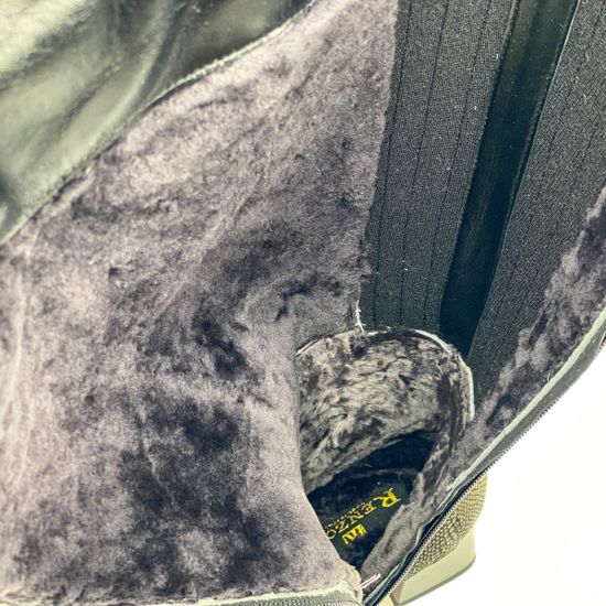 Сапоги Ilasio Renzoni черные замшевые с лазерной обработкой МЕХ - фото 9, 5006 IR