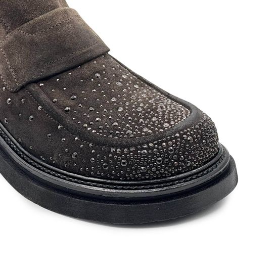 Ботинки Fru.It коричневые замшевые на байке - фото 6, 1064 FR MORO