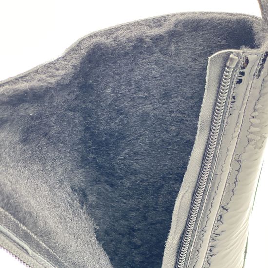 Полусапоги Ilasio Renzoni черные из лакированной кожи - фото 6, 