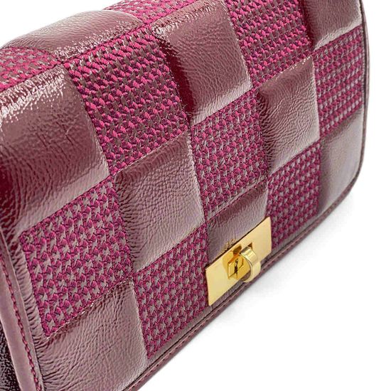 Сумка кросс-боди Marina Creazioni бордовая из лакированной кожи - фото 4, B6514 MC BORDO