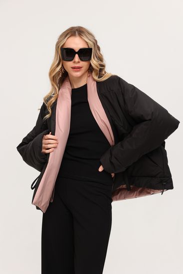Куртка Tuffoni пудровая-черная - фото 2, 