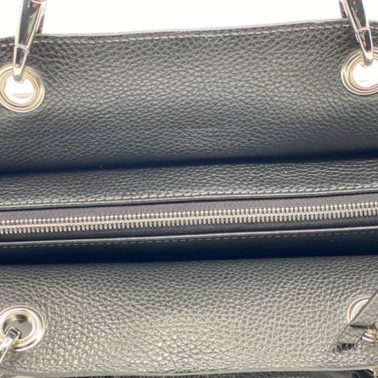 Сумка Marina Creazioni черная кожаная - фото 4, 