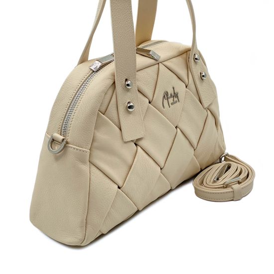 Сумка Renato Angi бежевая кожаная - фото 2, 2702581 RA BEIGE