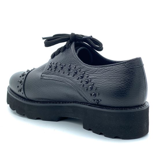 Полуботинки Lab Milano натуральная кожа черного цвета - фото 3, H3230 LAB