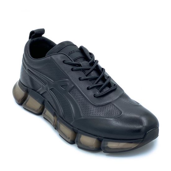 Кроссовки Marcelo Lopez черные кожаные демисезонные - фото 2, 