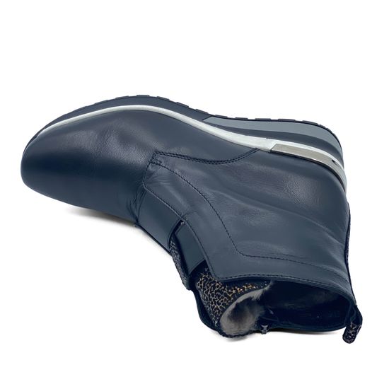 Ботинки Donna Soft черные кожаные на меху - фото 5, 