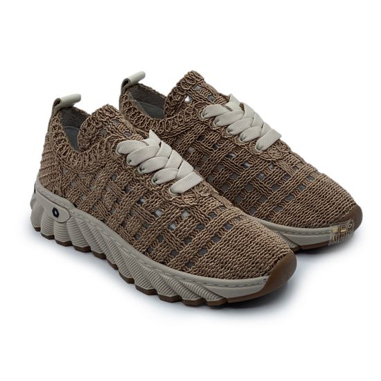 Кроссовки Lab Milano бежевые текстильные с перфорацией - фото 7, V002 LAB BEIGE