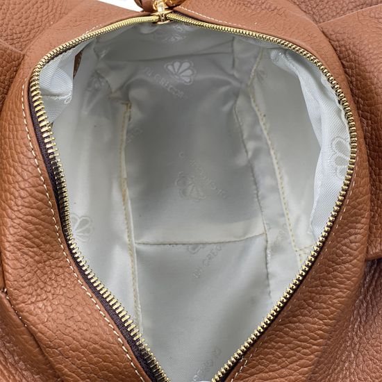 Сумка Di Gregorio коричневая кожаная - фото 5, 3659 DG LEON MORO