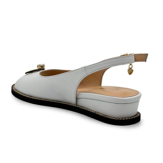 Босоножки ilasio Renzoni белые кожаные - фото 3, 