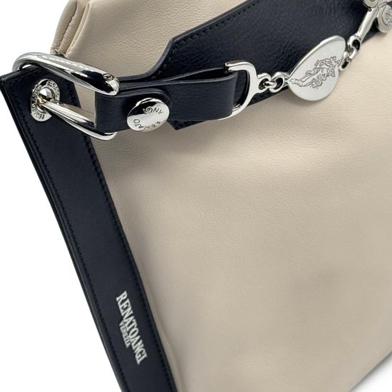 Сумка Renato Angi бежевая кожаная - фото 4, 3302236 RA BEIGE