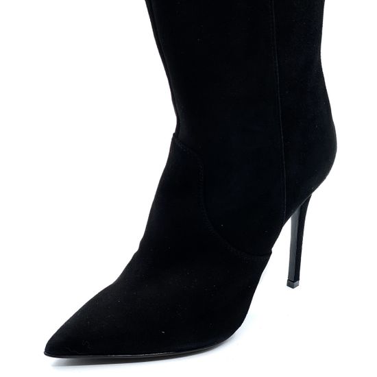 Сапоги Renzi черные замшевые демисезонные - фото 6, 